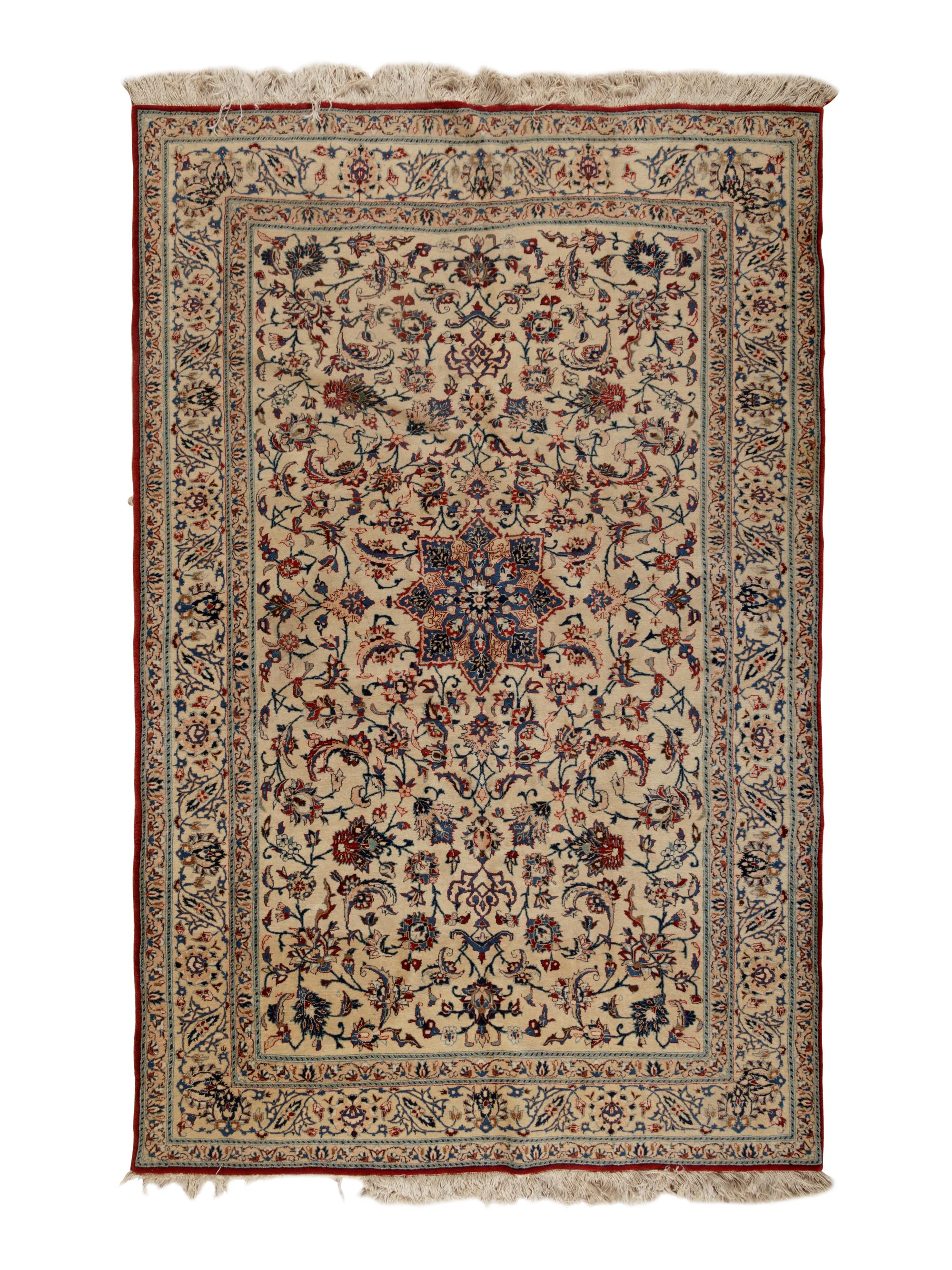 A Persian Wool and Silk Rug