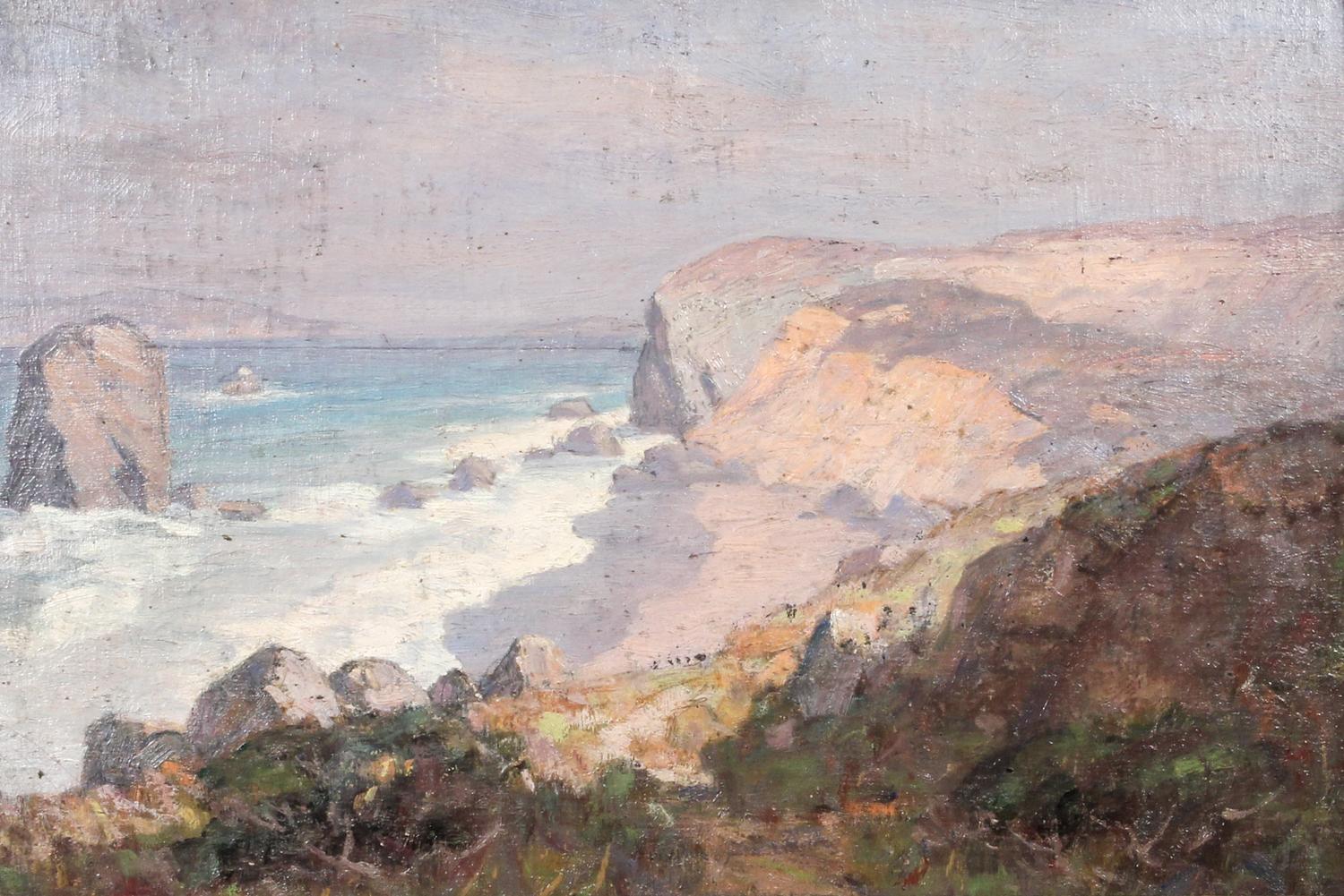 Attributed to Franz Biberstein, (American, 1850-1930), Rocky Coast