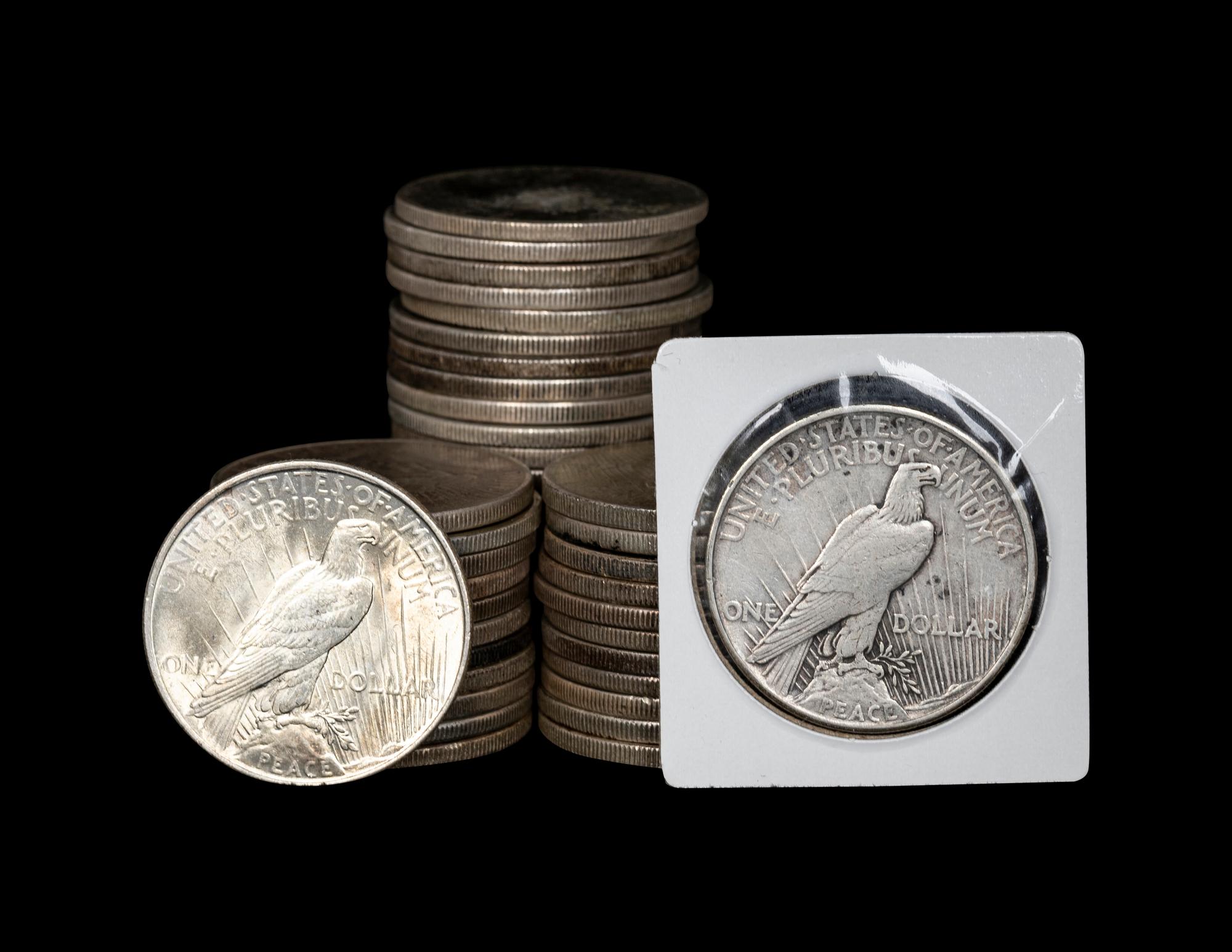 A Collection of Peace $1 Coins