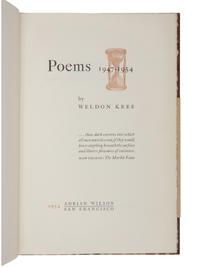 [WILSON, Adrian]. KEES, Weldon. Poems 1947-1954 . San Francisco: Adrian Wilson, 1954.