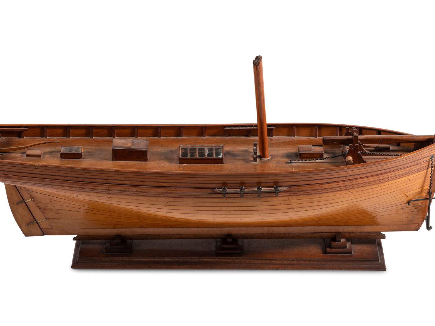 A Wood Sloop Hull Model