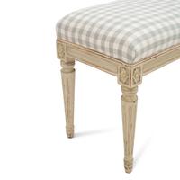 A Group of Two of Louis XVI Style Cream-Painted Benches