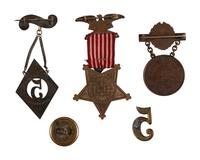 Gettysburg hero Corporal John M. Sutton, Company K, 5th New Jersey Infantry. A group of items highlighted by III Army Corps presentation "For Valor" badge, including: