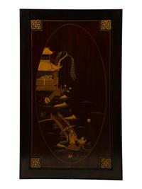 A Set of Six Chinoiserie Lacquered Panels — 19TH/20TH CENTURY