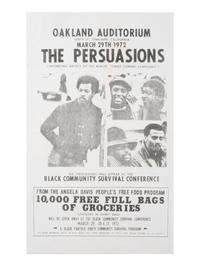 [BLACK PANTHER PARTY]. Black Community Survival Conference poster. Oakland, CA, March 1972. [ With: ] Survival Program paper lunch and grocery bags.