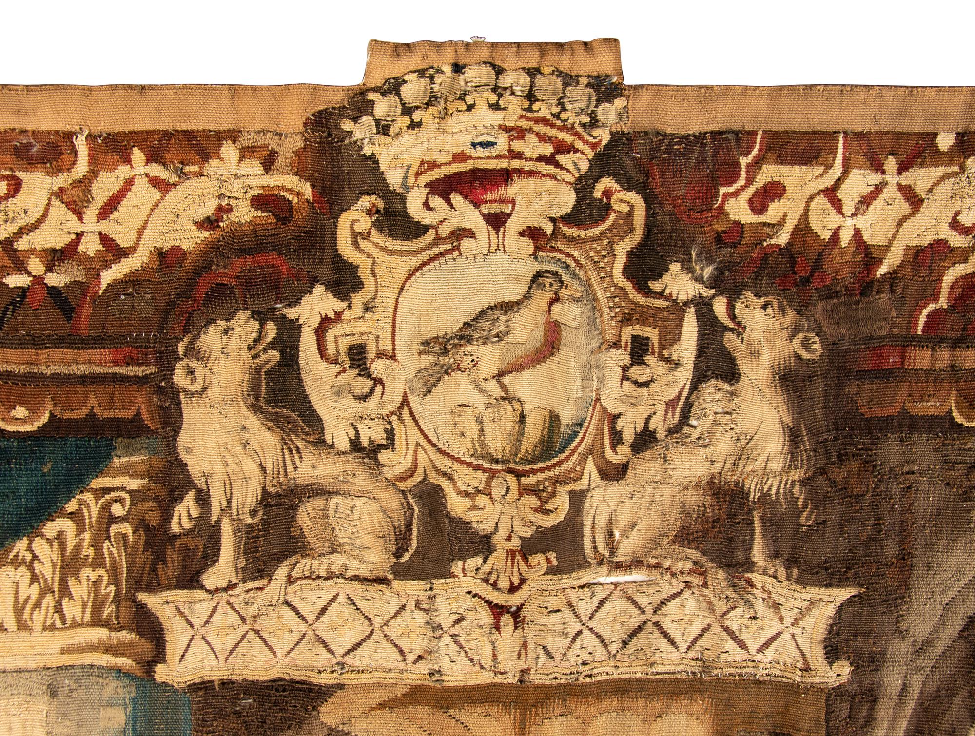 An Aubusson Wool Tapestry