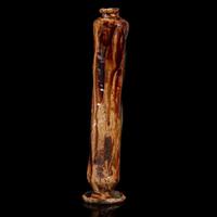 A Tall Japanese Studio Pottery Vase dated Taisho 12th year, equivalent to 1923
