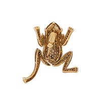 DIAMOND FROG BROOCH