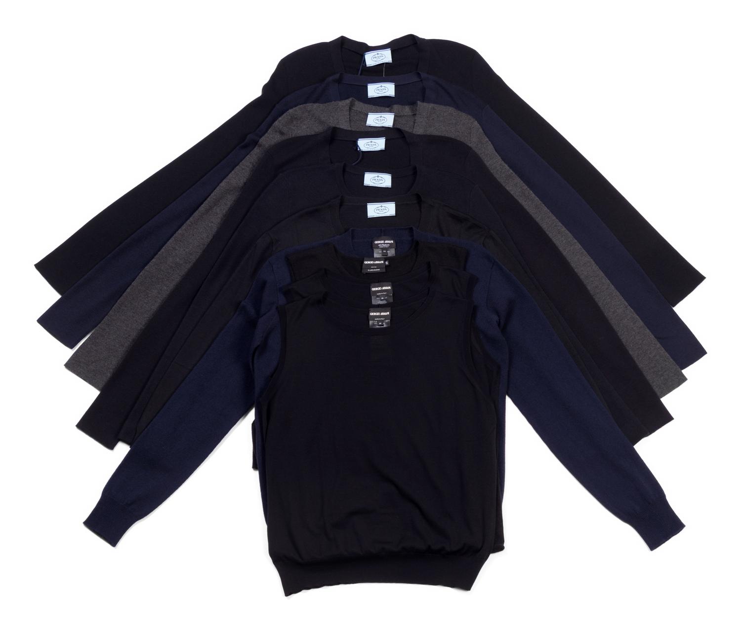 Ten Designer Knit Tops: Six Prada and Four Giorgio Armani