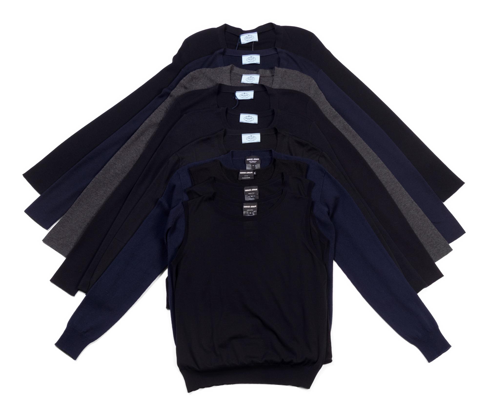 Ten Designer Knit Tops: Six Prada and Four Giorgio Armani