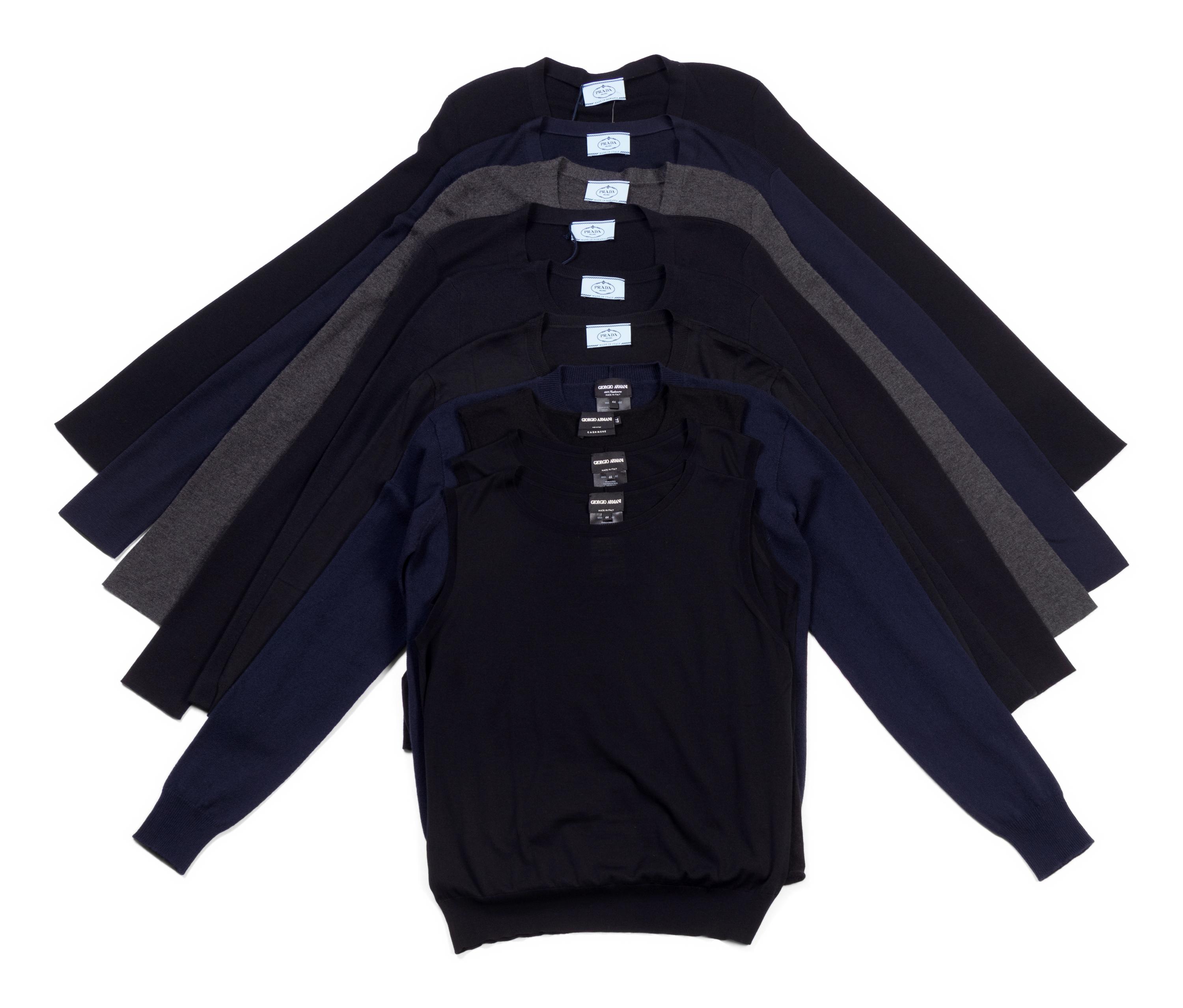 Ten Designer Knit Tops: Six Prada and Four Giorgio Armani