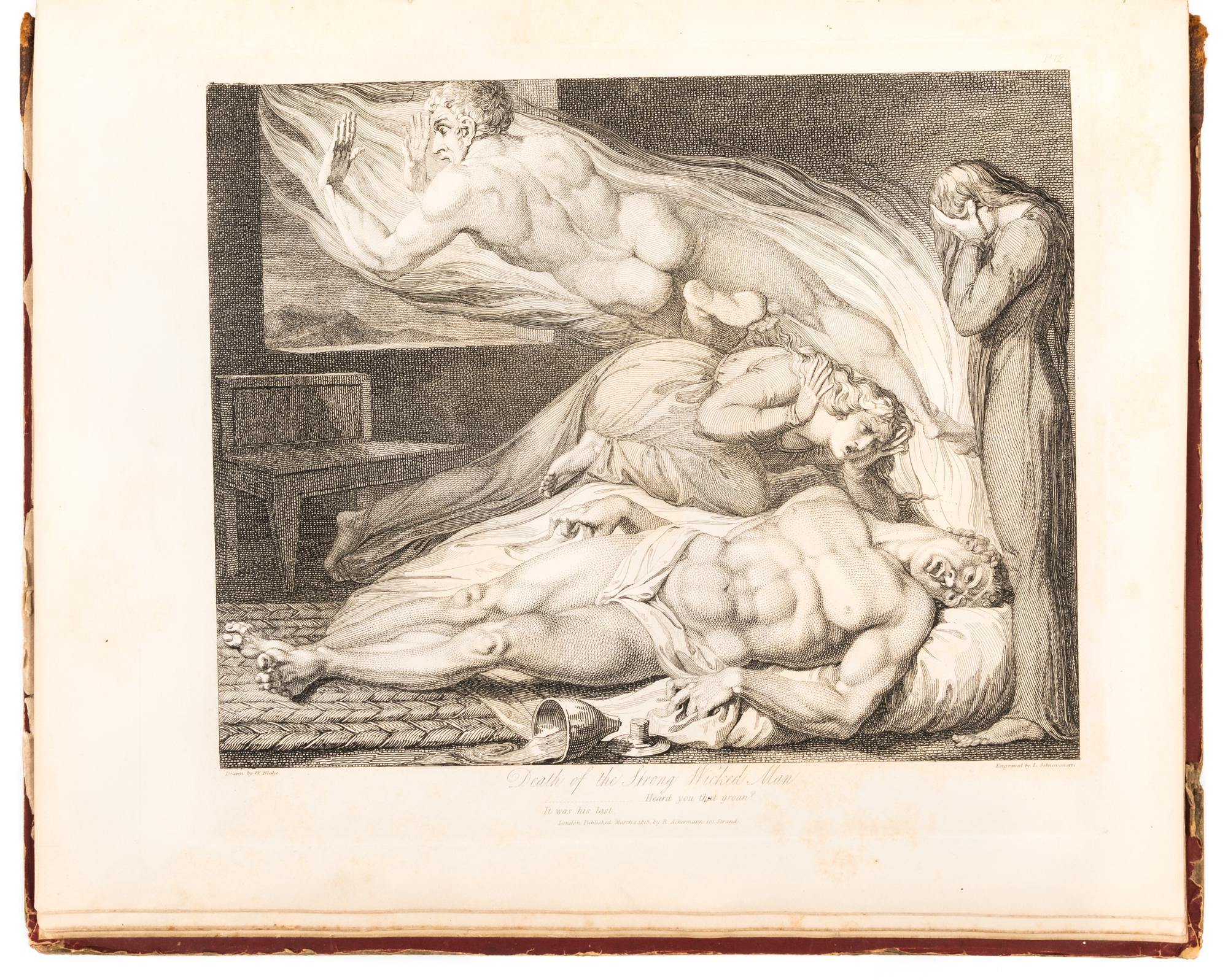 BLAKE, William, illustrator. BLAIR, Robert (1699-1746). The Grave, A Poem. London: R. Ackerman, 1813.