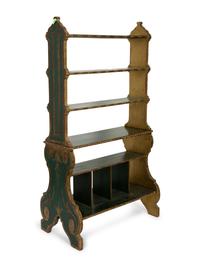 A Venetian Style Painted and Parcel Gilt Open Sided Etagere — Circa 1900