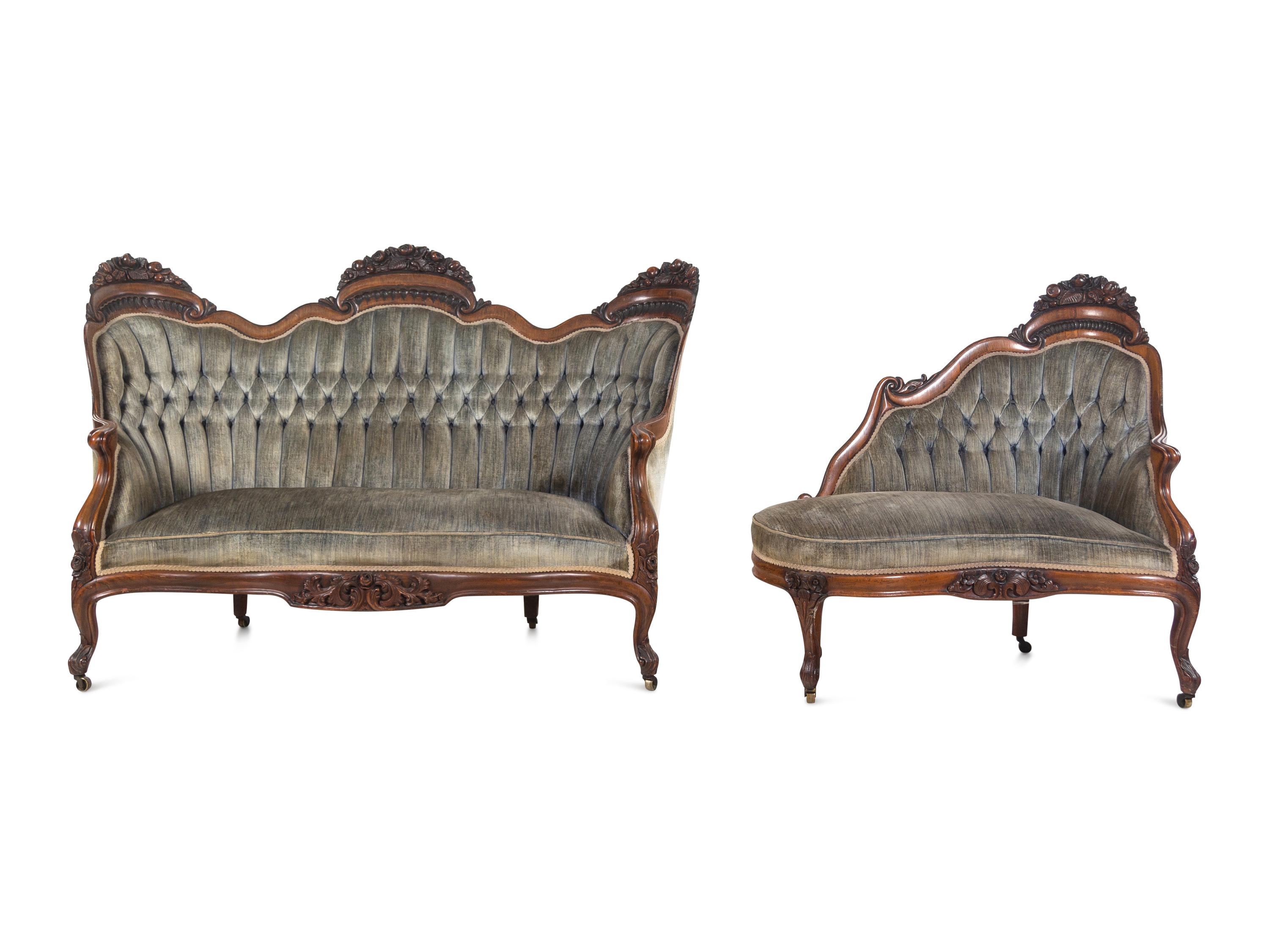 A Four-Piece Seating Suite by John Henry Belter
