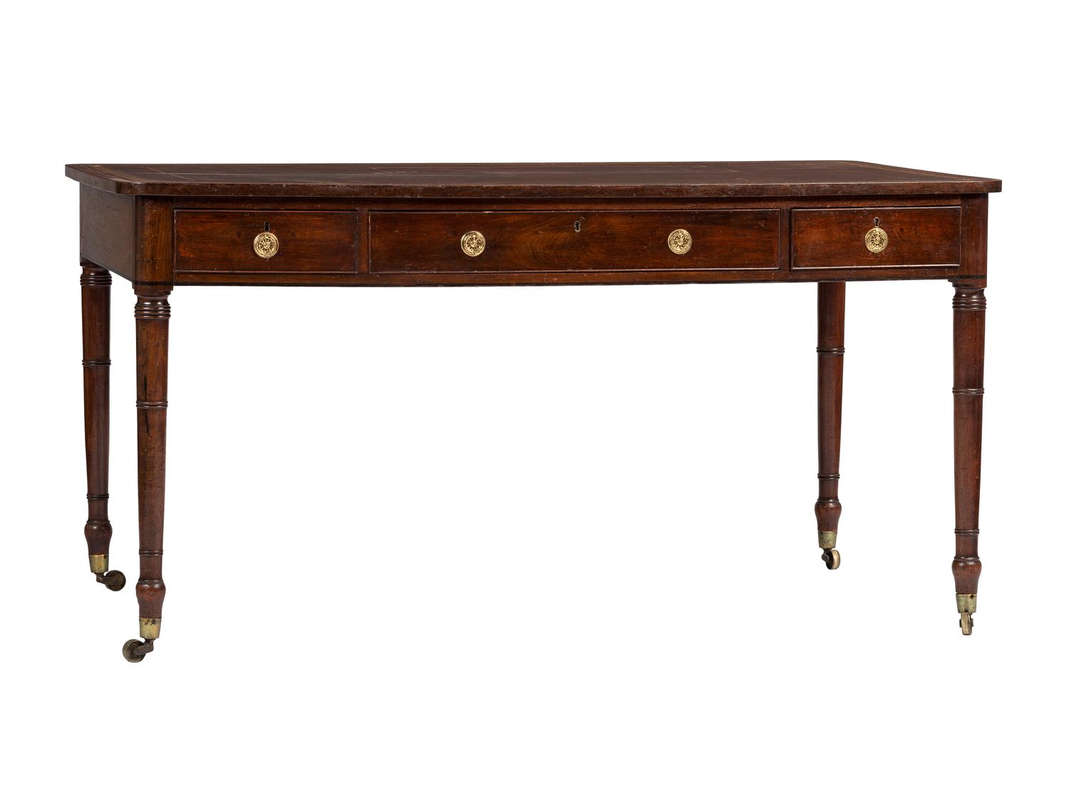 A George III-Style Mahogany Library Table