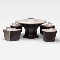 Kang Myung Sun (Korean, b. 1974) "From Glitter 2010-03" Table and Four Chairs, Korea, 2010