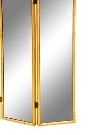 A Gilt Framed Four-Fold Mirrored Screen