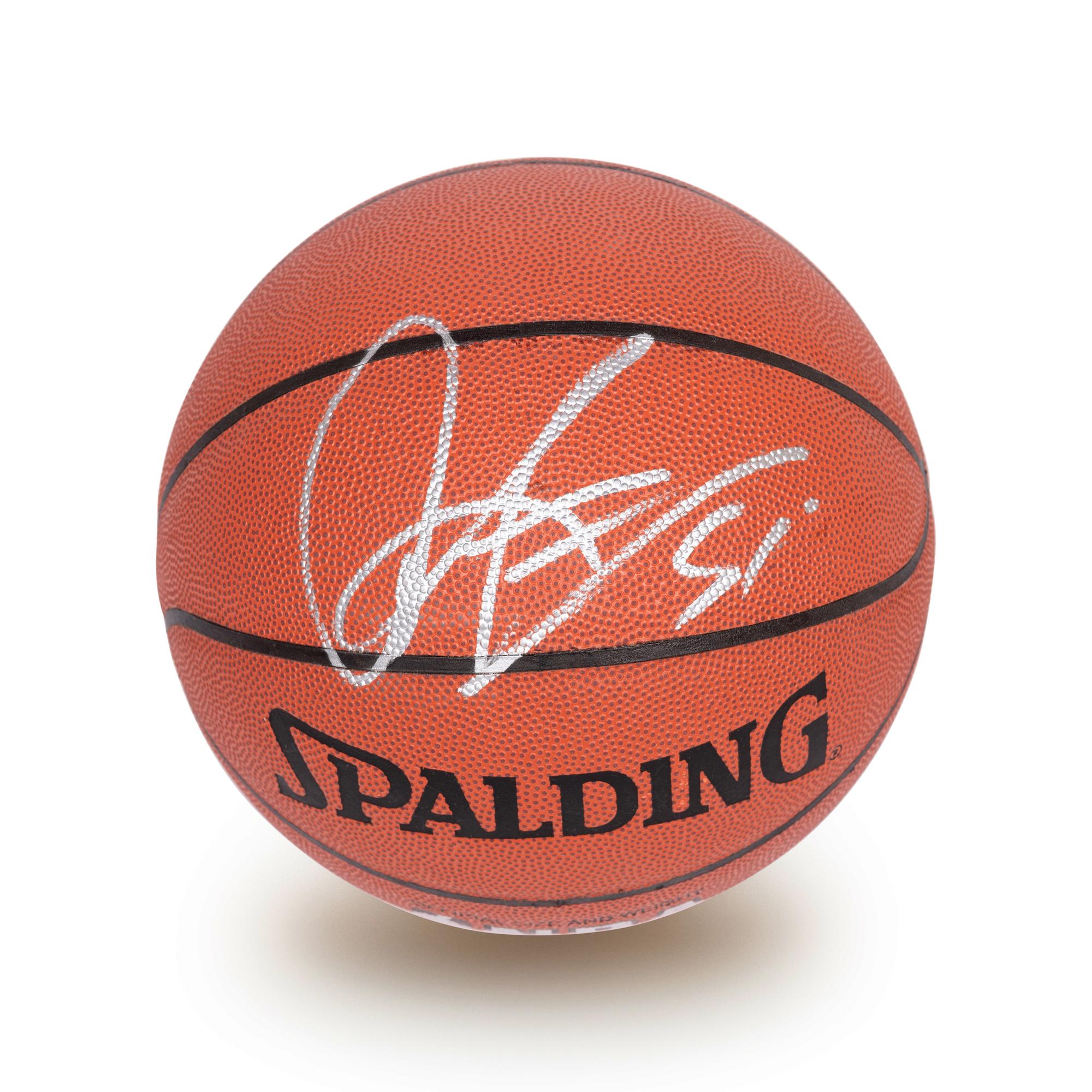 A Dennis Rodman Signed Autograph Spalding NBA Basketball (Beckett Authentication Services BAS Certified)