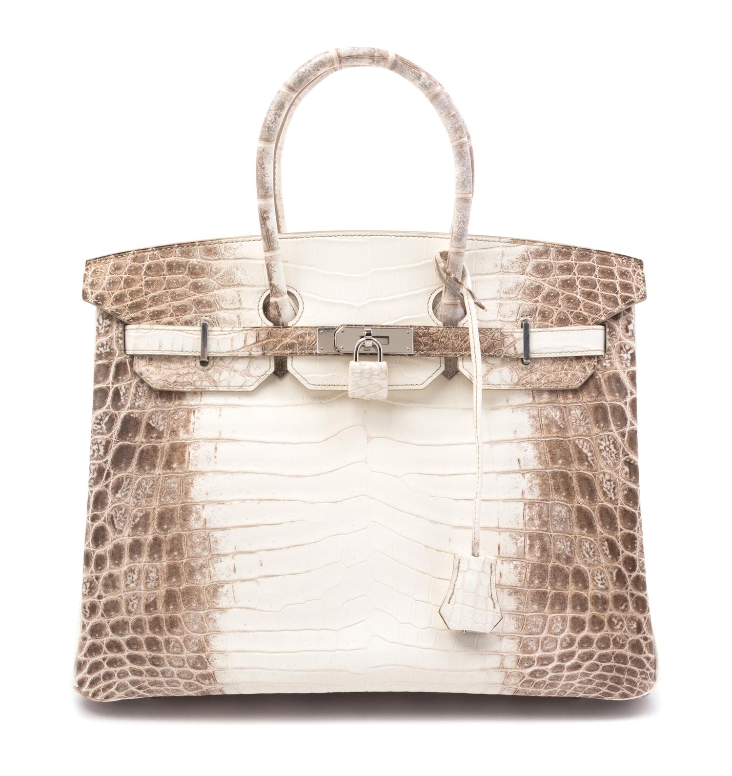 An Hermes Himalayan Niloticus Crocodile 35cm Birkin Handbag, 14" x 10" x 7".