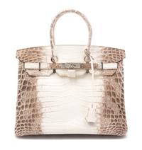 An Hermes Himalayan Niloticus Crocodile 35cm Birkin Handbag, 14" x 10" x 7".