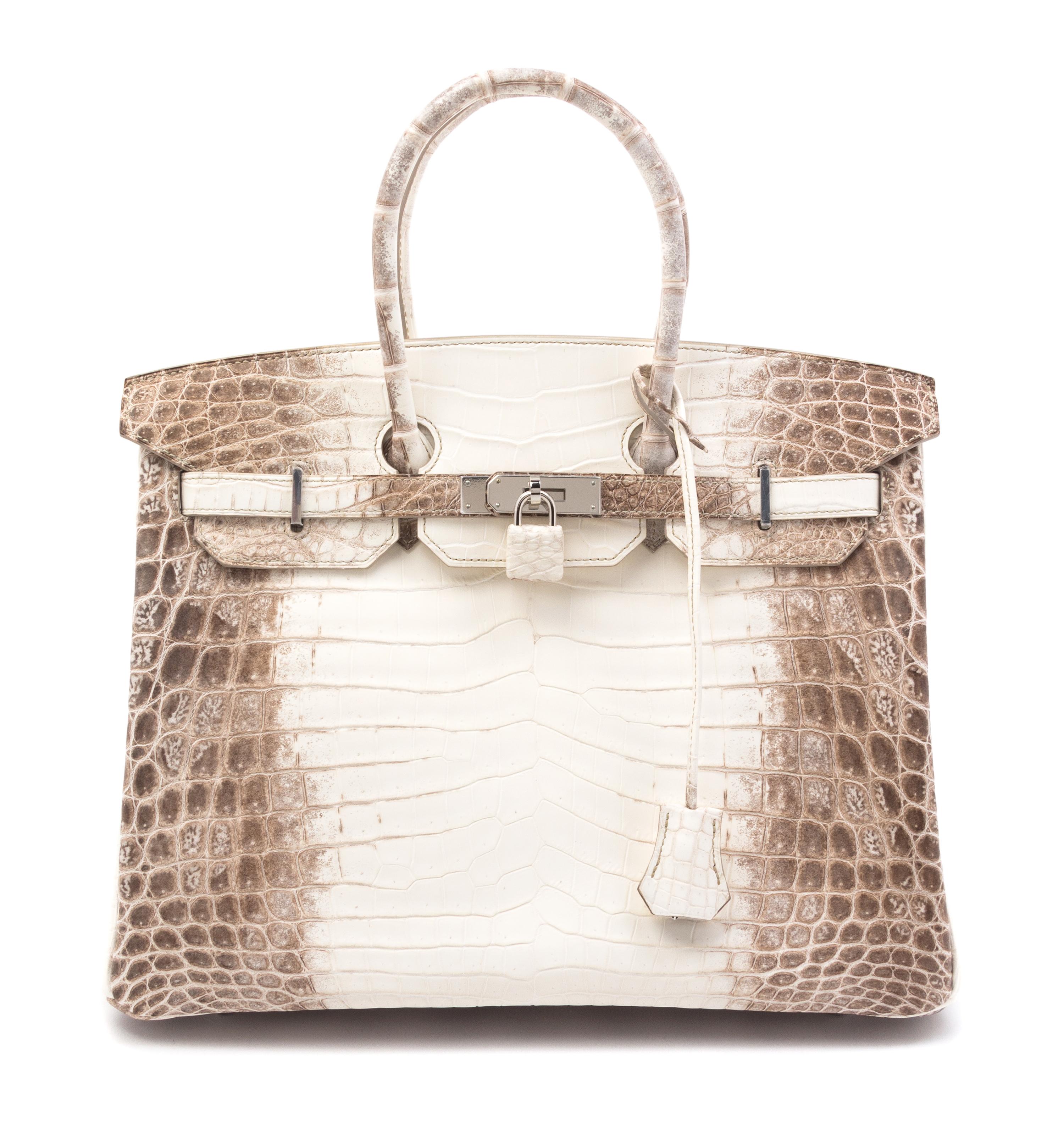 An Hermes Himalayan Niloticus Crocodile 35cm Birkin Handbag, 14" x 10" x 7".