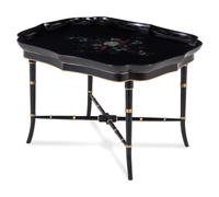 Two Victorian Lacquered Trays