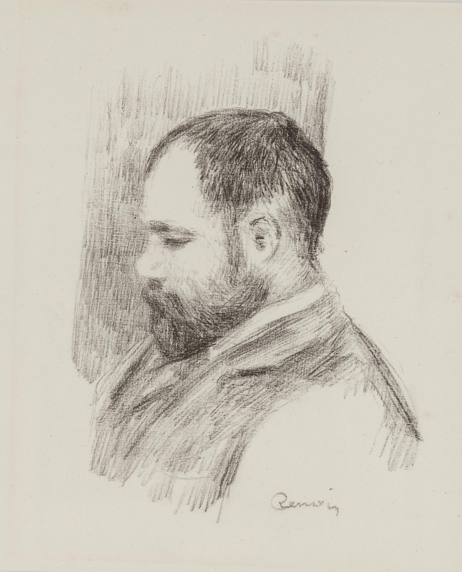 Ambroise Vollard, ( from L'album des douze lithographies originales de Pierre-Auguste Renoir)