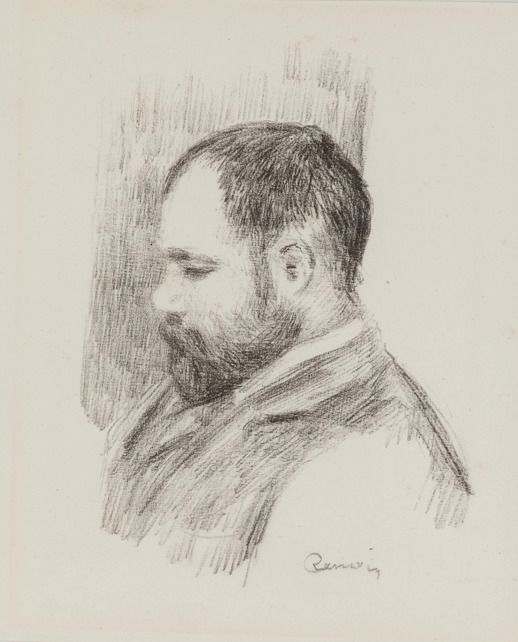 Ambroise Vollard, ( from L'album des douze lithographies originales de Pierre-Auguste Renoir)