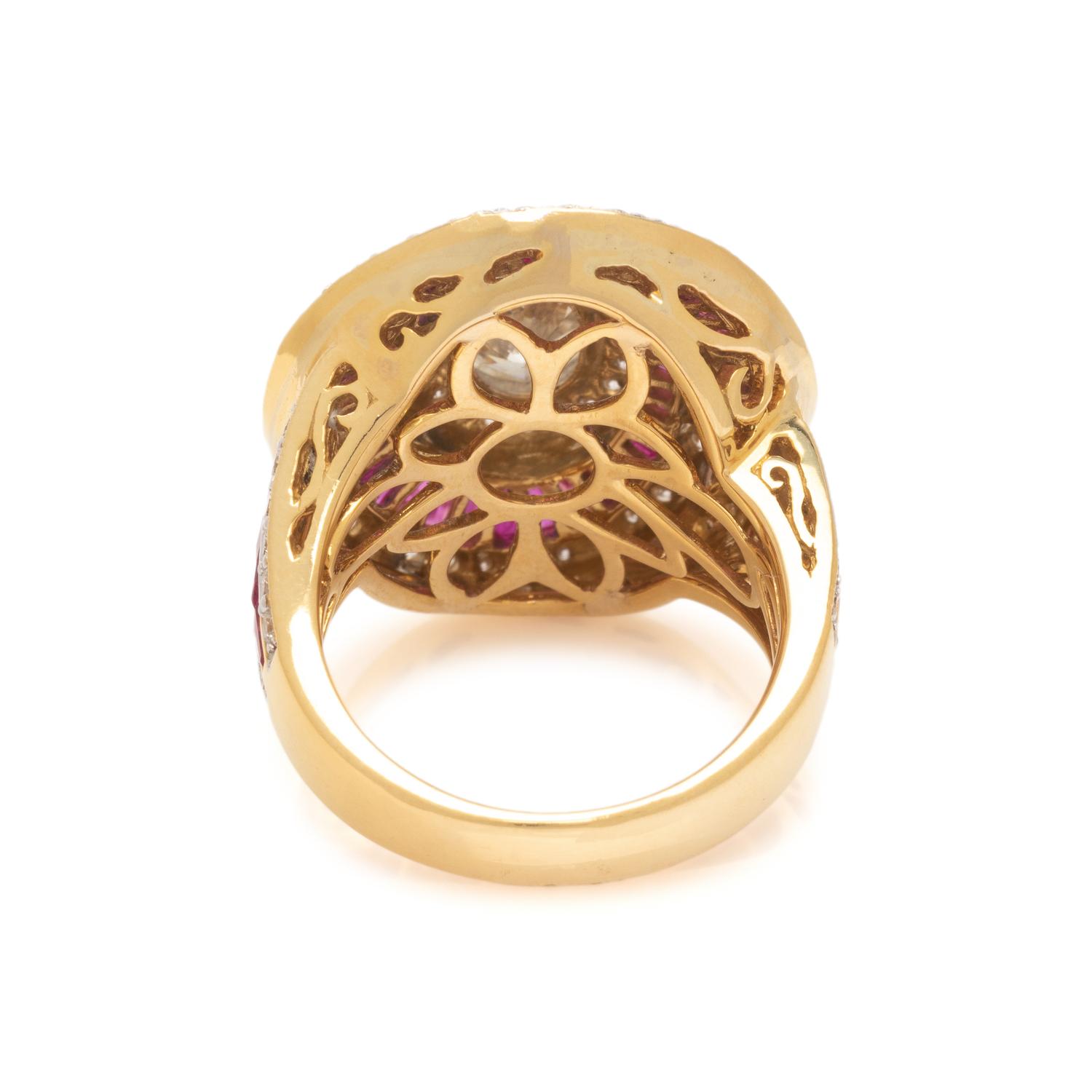 DIAMOND AND RUBY RING