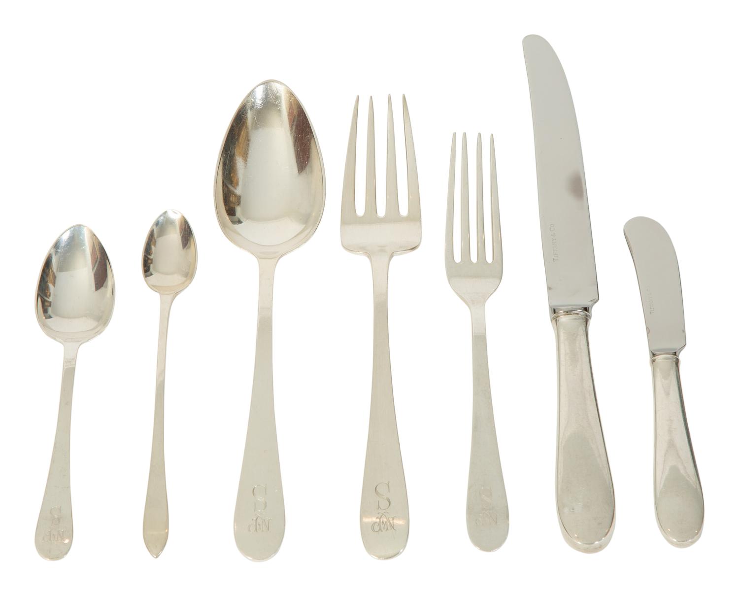 A Tiffany and Co. Silver Partial Flatware Service — 20TH CENTURY