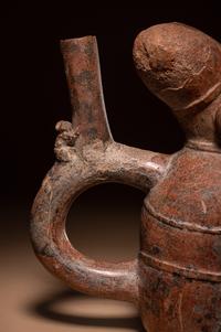 A Chimu or Inca Dreamer Stirrup Vessel