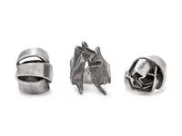 A Collection of Brutalist Sterling Silver Rings,