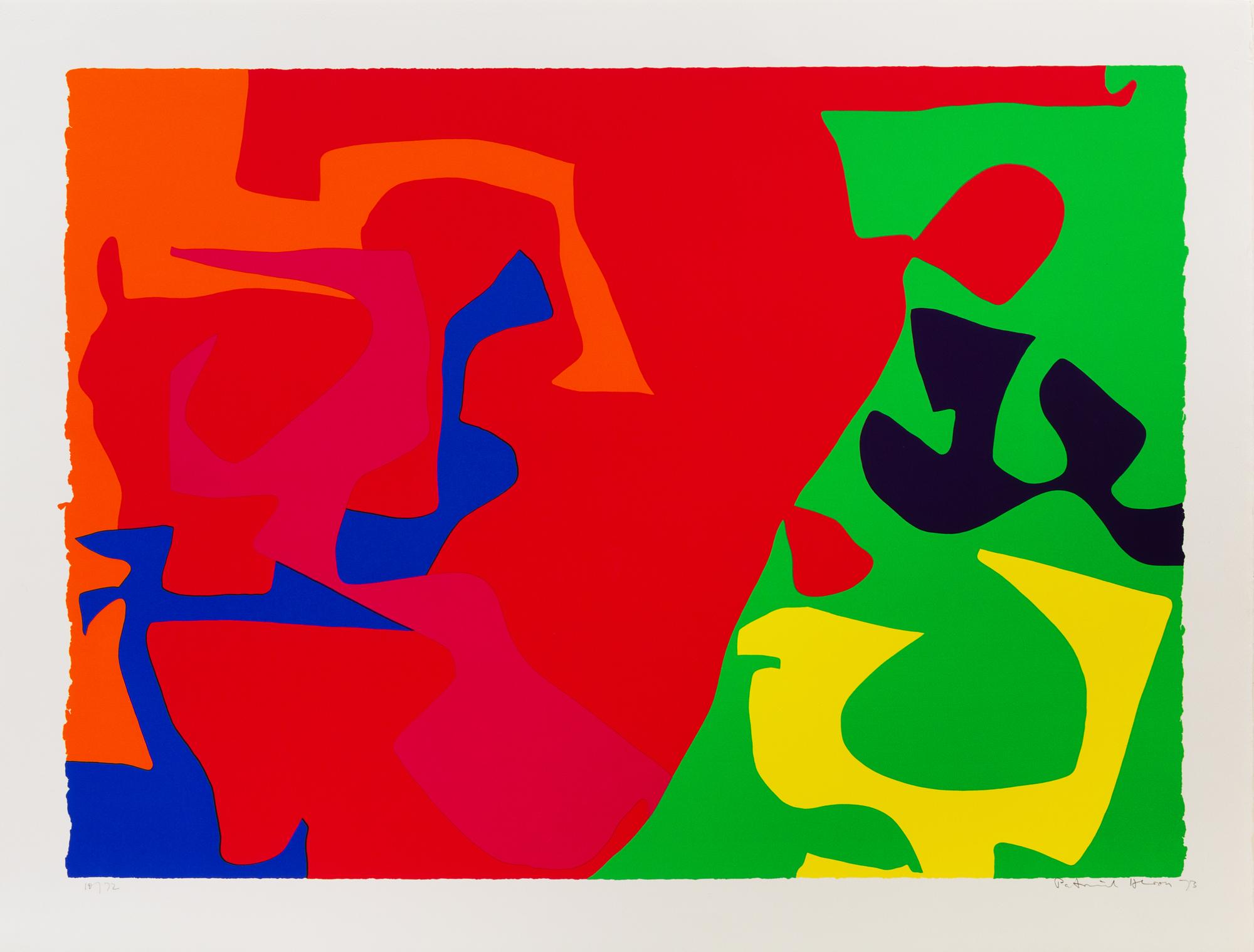 Patrick Heron, (English, 1920-1999), A group of four works from January 1973 including 7, 5, 16, and 17