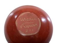 Redware Pottery Jar, Repeating Feather Design February 1971