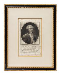 A Group of Six Engravings, 19TH CENTURY, depicting Lafayette; Lady Elizabeth Foster; Roxalana; the State House, Columbus, Ohio; Harvard