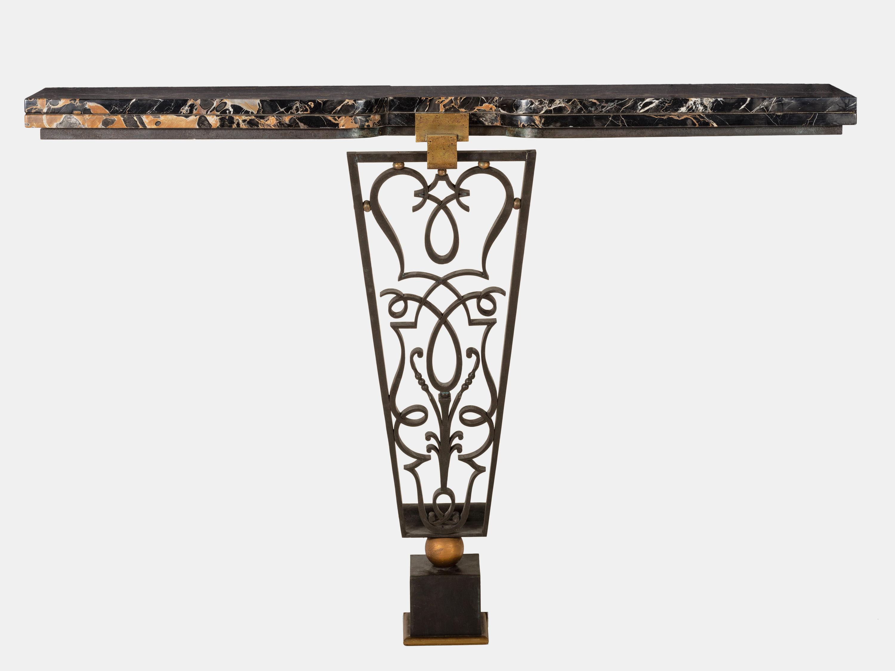 Art Deco Console Table, c. 1940s