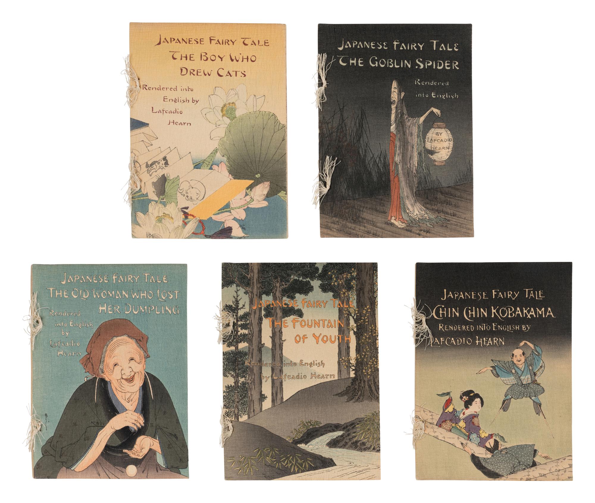 [CHILDREN'S BOOKS & ILLUSTRATION]. HEARN, Lafcaido (1850-1904). Japanese Fairy Tale Series . Tokyo: T. Hasegawa, 1898-1925.
