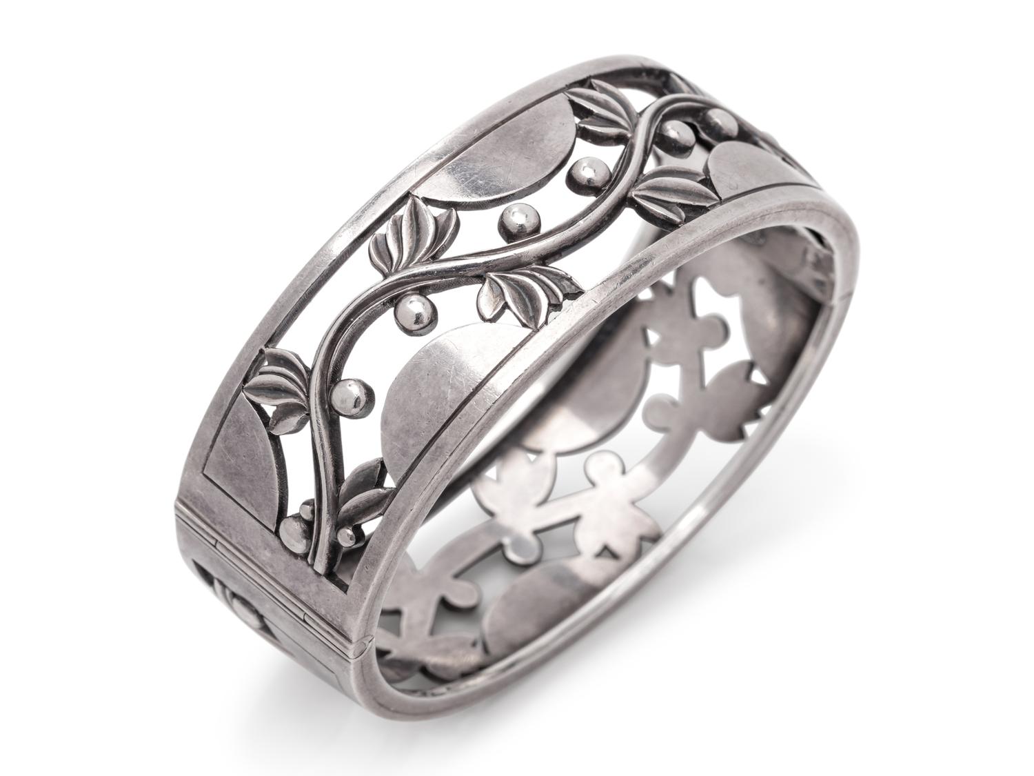 GEORG JENSEN, HARALD NIELSEN, STERLING SILVER BANGLE BRACELET