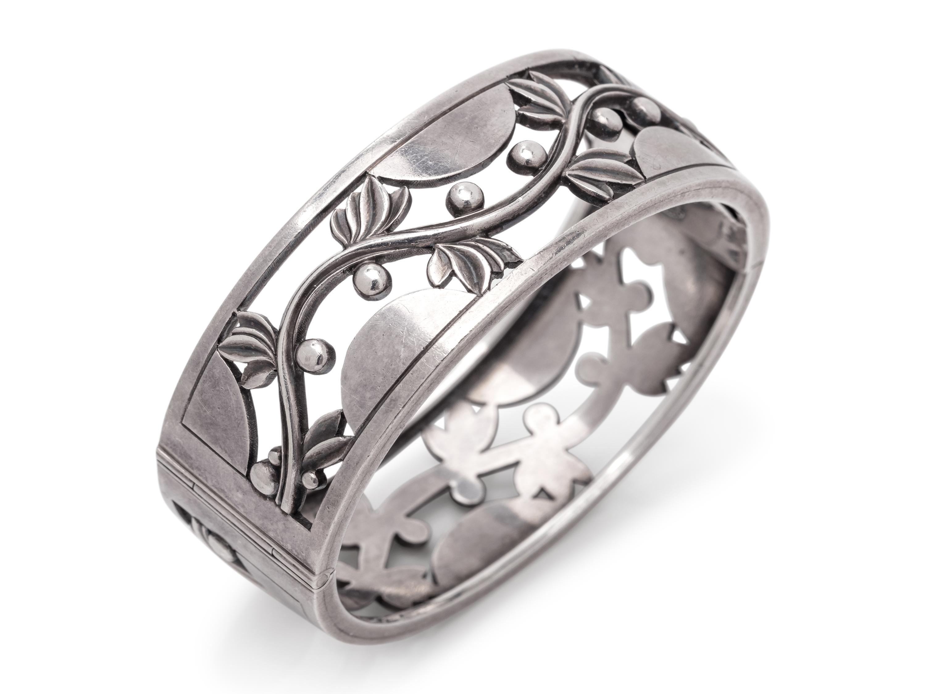 GEORG JENSEN, HARALD NIELSEN, STERLING SILVER BANGLE BRACELET
