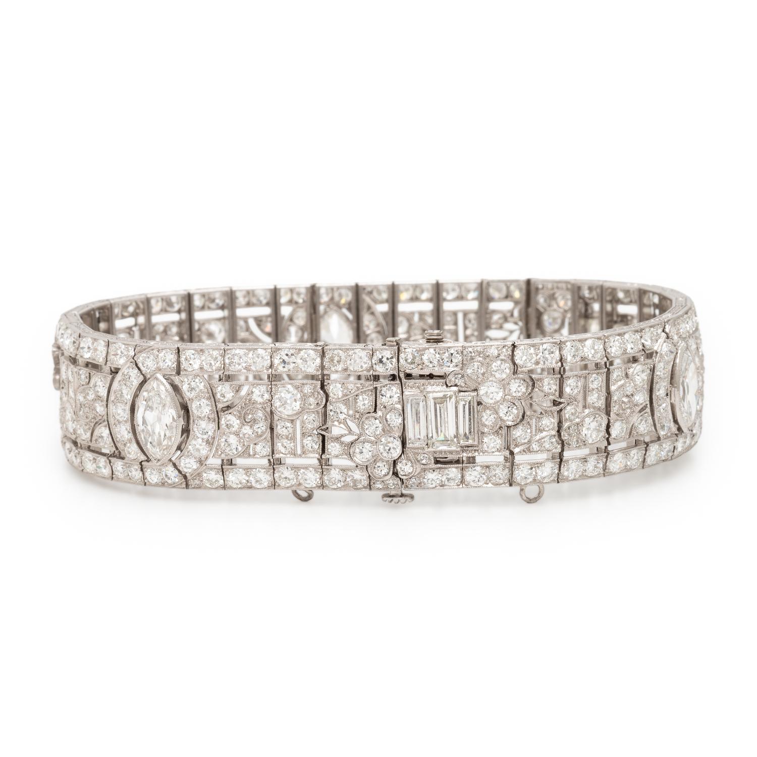 Oscar Heyman, Art Deco, Diamond and Platinum Bracelet
