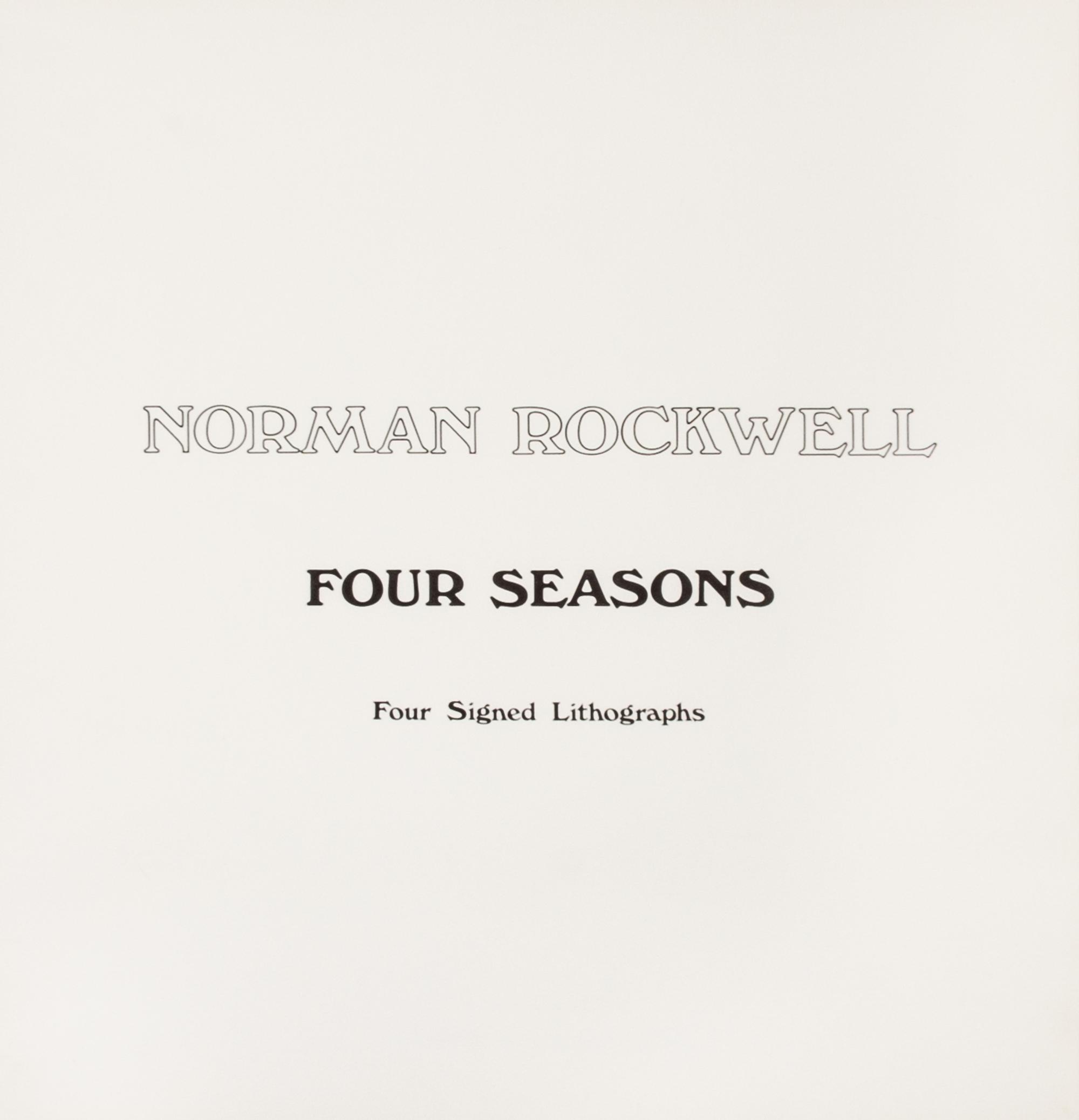 (CARICATURE) ROCKWELL, NORMAN. Four Seasons. New York, 1974. Limited edition, signed.