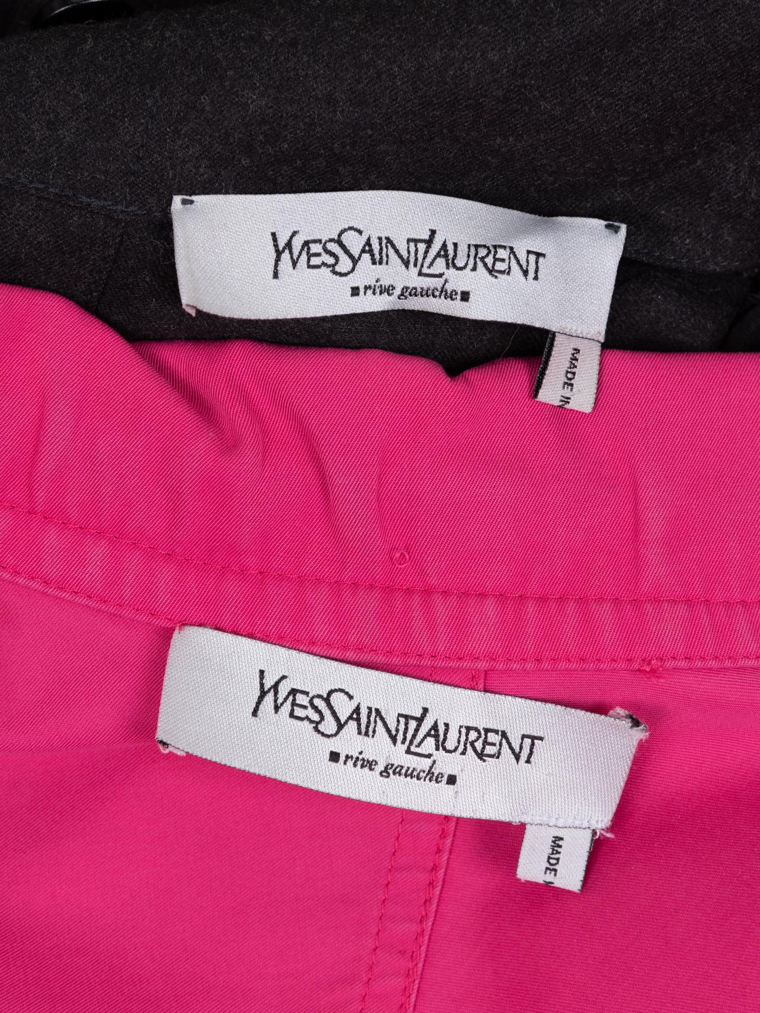 Two Yves Saint Laurent Shirt Dresses, 1990-2000s