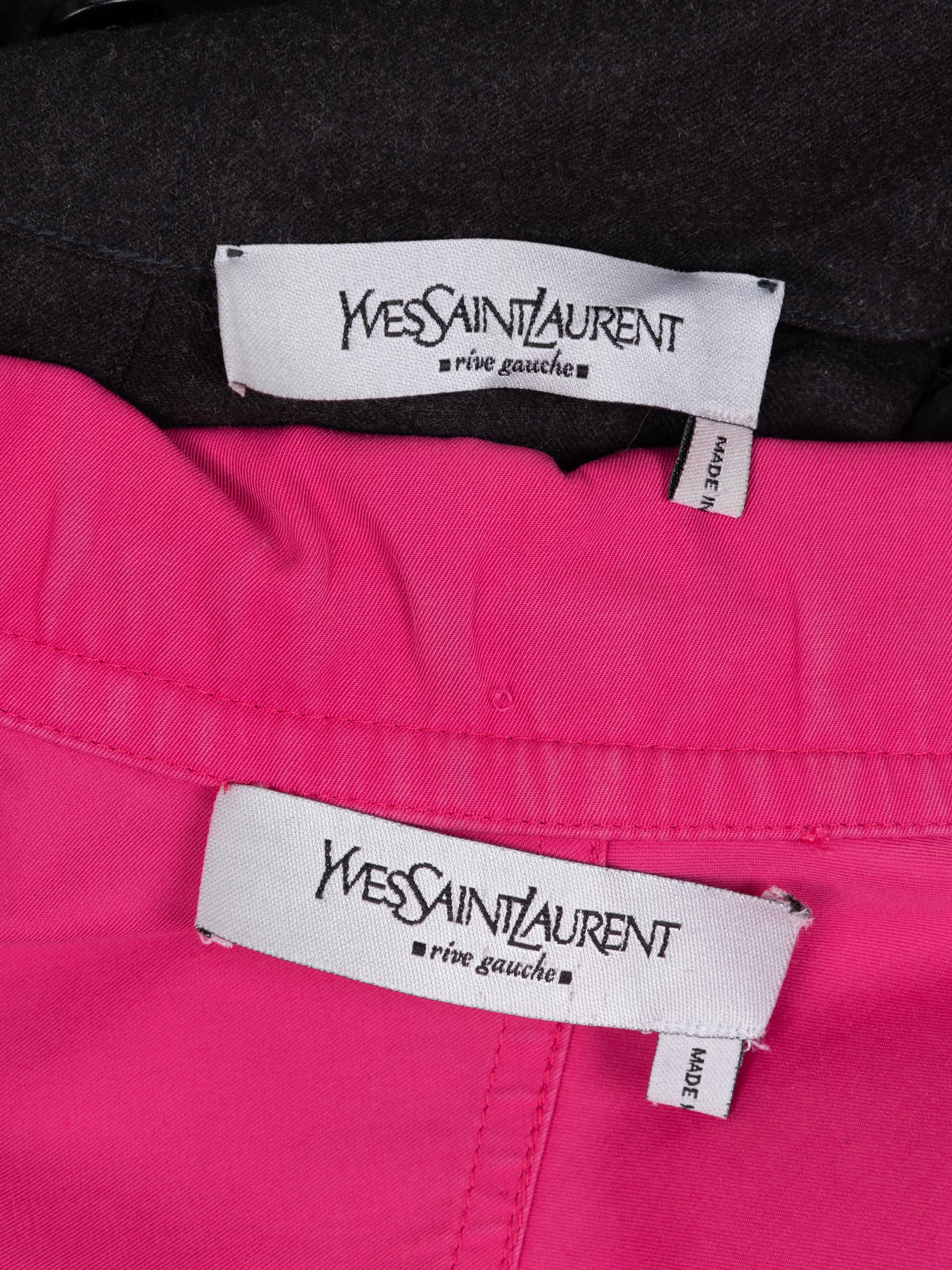 Two Yves Saint Laurent Shirt Dresses, 1990-2000s