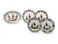 Thirteen Quimper Faience Table Articles — 20TH CENTURY