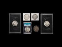 A Group of Six Carson City Minted Morgan $1 Coins