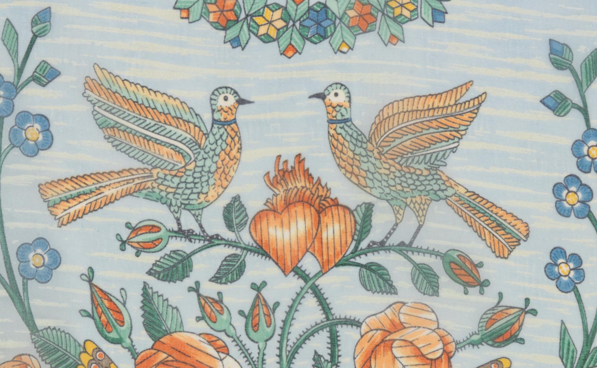 Three Hermès 90cm Silk Chiffon Scarves