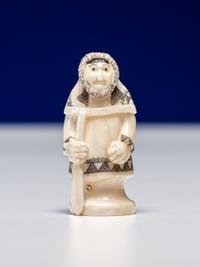 Inuit Carved Walrus Ivory Chess Set