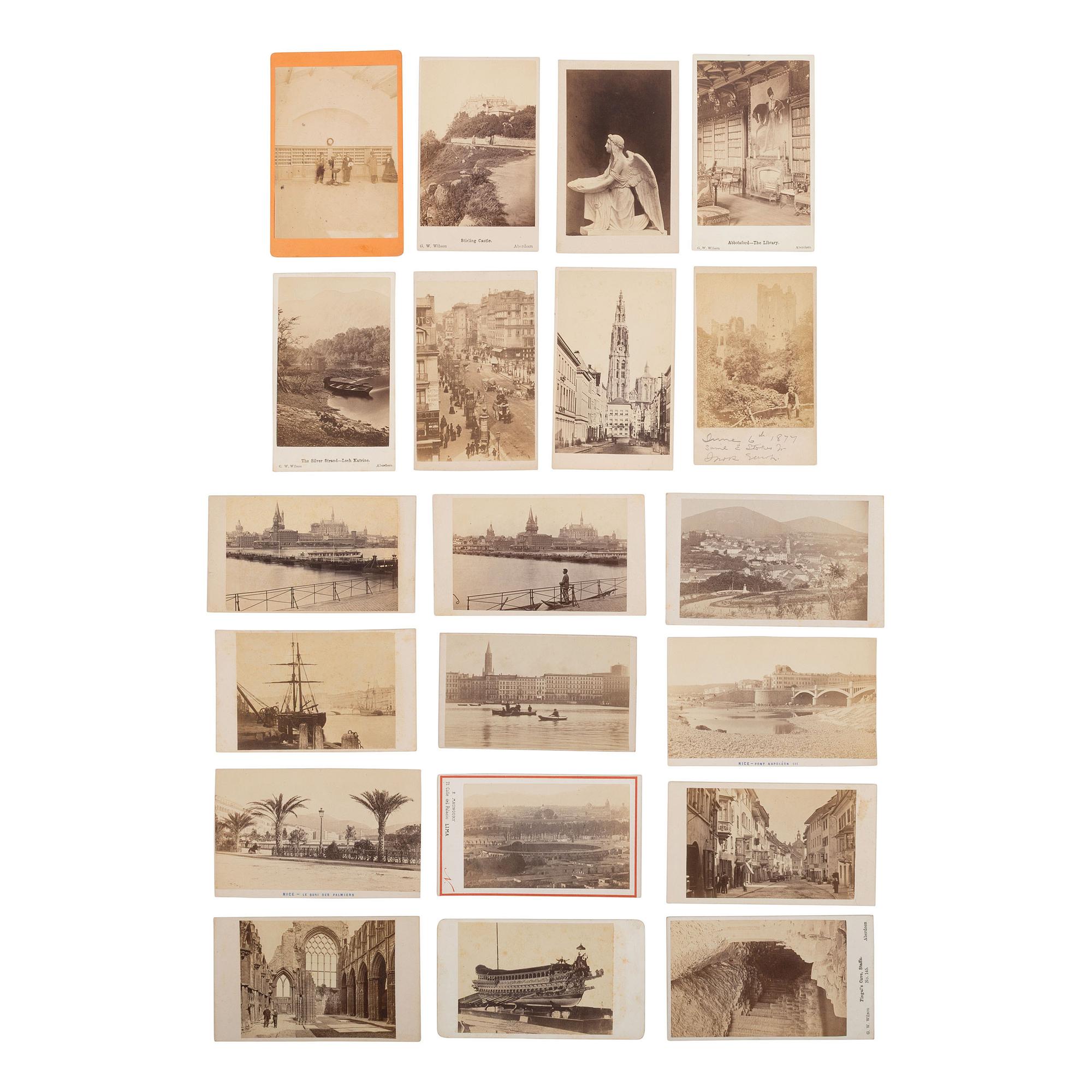 [Early Photography] Group of 325 Carte de Visites of European Subjects, Landmarks, Art, and More