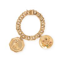 YELLOW GOLD AND MULTIGEM CHARM BRACELET