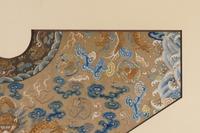 A Pale Brown Ground Embroidered Silk Dragon Robe, Jifu